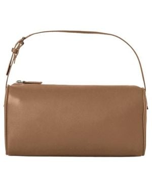 The Row Leather Clutch Bag - Brown