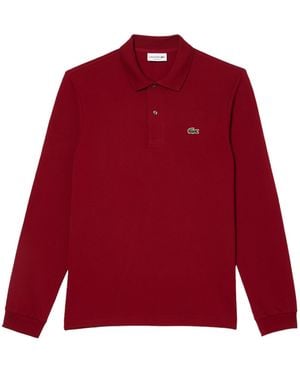 Lacoste Long Sleeved Polo Shirt - Red