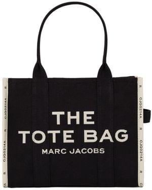 Marc Jacobs Linen Handbag - Black