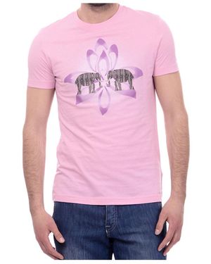 Armani Jeans Logo Details T-Shirt - Pink