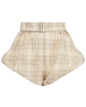 Magda Butrym Printed Shorts - Natural