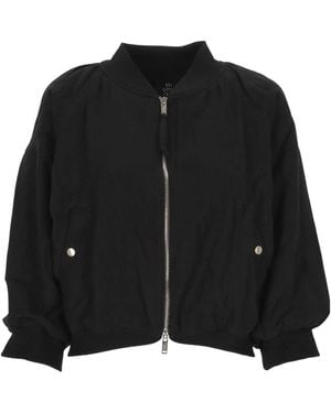 Thom Krom Zip-Up Bomber Jacket - Black