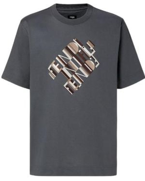 Fendi Short-Sleeved T-Shirt - Grey