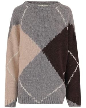 Bruno Manetti Crew-Neck Sweater - Gray