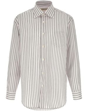 NAMACHEKO Colt Oversized Striped Shirt - White