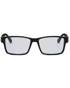 BVLGARI Bulgari Rectangle Frame Glasses - White