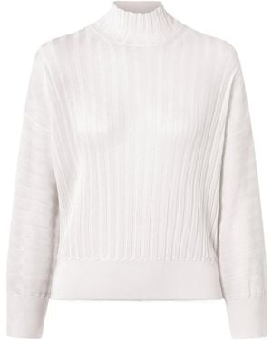 Proenza Schouler Luiza Ribbed-Knit Turtleneck Jumper - White