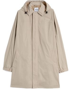 Aspesi Detachable Hood Raincoat - Natural