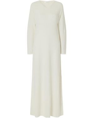 Ruohan Silk-Chenille Maxi Dress - White