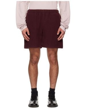Rier Wool Fleece Shorts - Red