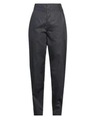 Isabel Marant Minimal Solid High-Waisted Long Pants - Gray