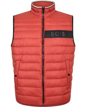 BOSS Sleeveless Waistcoat - Red