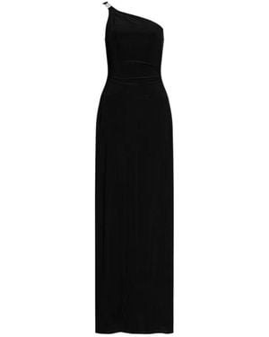 Ralph Lauren Lauren Embellished One-Shoulder Maxi Dress - Black