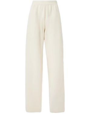The Row Ednah Wool Tapered Casual Trousers - White