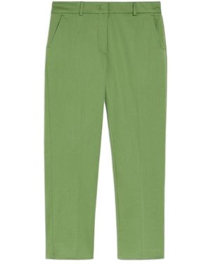 Weekend by Maxmara Straight Leg Cropped Pants - Green