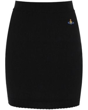 Vivienne Westwood Orb Knitted Skirt - Black