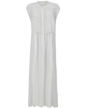 P.A.R.O.S.H. Long Maxi Dress - White