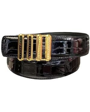 Stefano Ricci Logo Belt - White