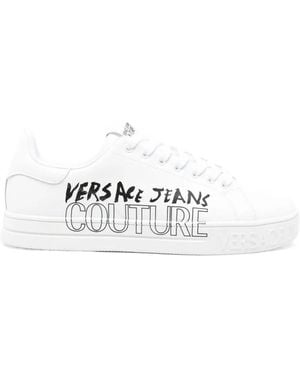 Versace Jeans Couture Couture Logo Print Trainers - White