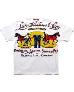 Junya Watanabe X Levis Graphic Printed Crewneck T-Shirt - Grey