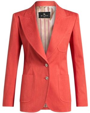 Etro Single-Breasted Tailored Blazer