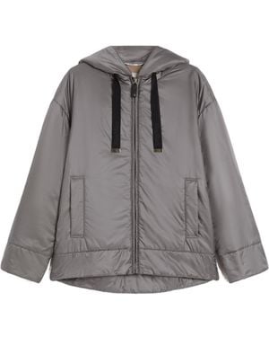 Max Mara Padded, Hooded Jacket - Grey