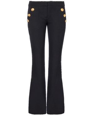 Balmain Low-Top Flared Trousers - Black