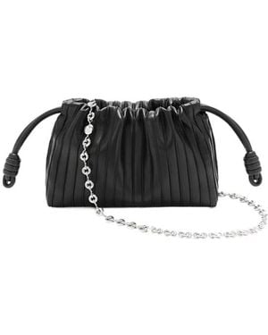 Loewe Mini Flamenco Pleats Purse - Black