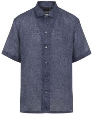 Brioni Patterned Shirt - Blue