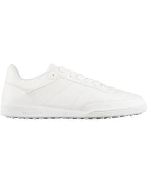 A.P.C. Round-Toe Lace-Up Trainers - White