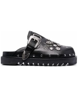 Toga Virilis Embellished Clogs - Black