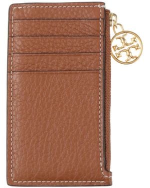 Tory Burch Plain Color Cardholders - Brown