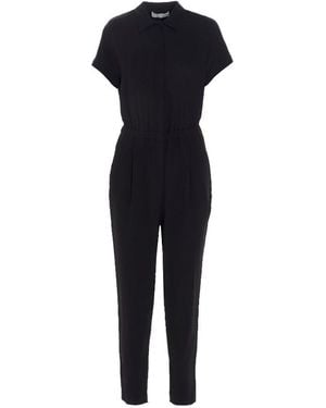 Fabiana Filippi Short Sleeved Buttoned Suit - Blue