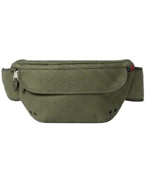 Gucci Gg Monogrammed Belt Bag - Green