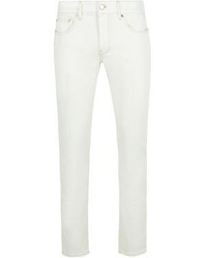 Pt05 Jeans With Belt Loops - White