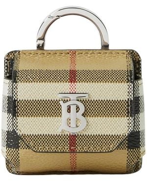 Burberry Logo Plaque Foldover Airpod Pro Case - Metallic