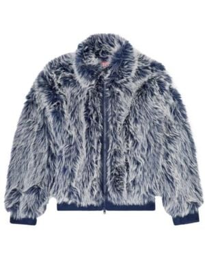 DIESEL Shaggy Winter Jacket - Blue