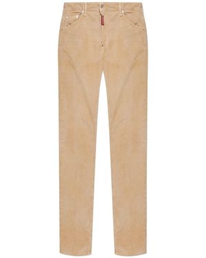 DSquared² Straight-Leg Corduroy Trousers - Natural