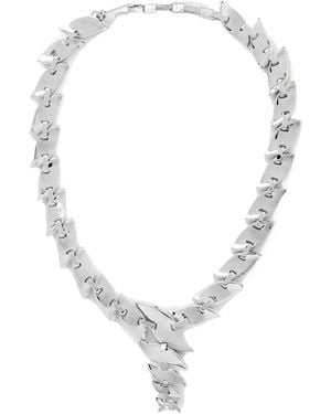 KHAITE Leaf-Tone Necklace - Metallic