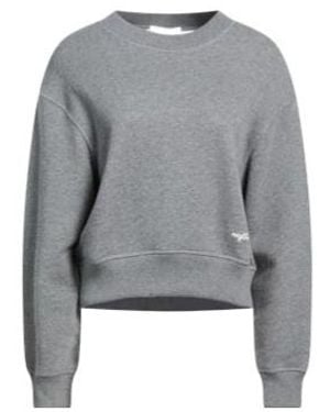 Rag & Bone Cropped Crewneck Sweatshirt - Gray