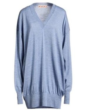 Marni Loose Knitted Sweater - Blue
