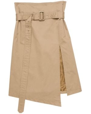 Acne Studios Belted Asymmetric Skirt - Natural
