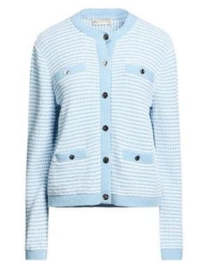 Tory Burch Two-Tone Cardigans - Blue