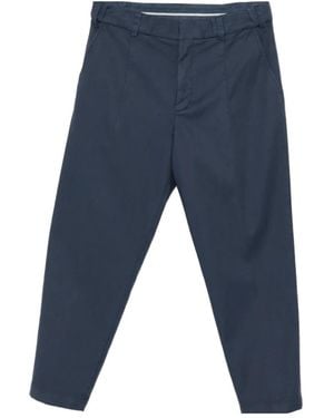 Eleventy Elasticated-Waist Pants - Blue