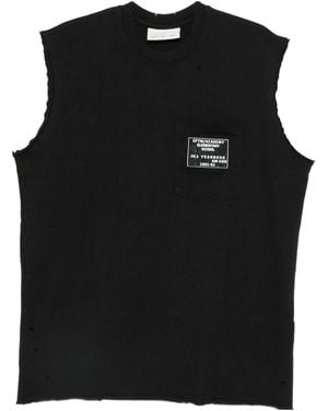 Song For The Mute Sleeveless Vest - Black