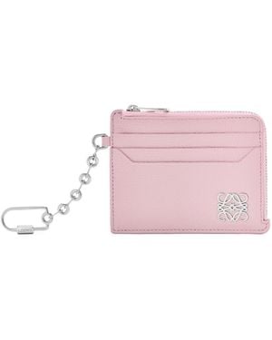 Loewe Anagram Square Coin Card Holder - Pink