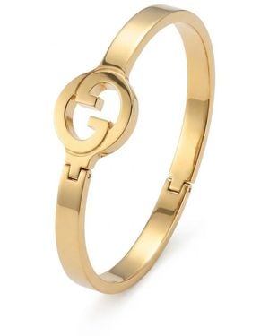 Gucci Blondie Crystal Bangle Bracelet - Metallic