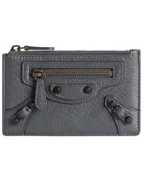 Balenciaga Le City Long Coin And Card Holder - Grey