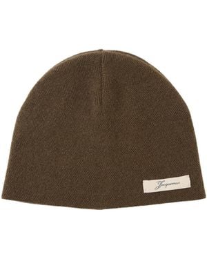 Jacquemus The Chevron Beanie - Brown