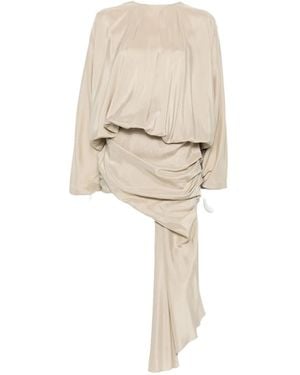 Christopher Esber Draped Silk Dress - Natural